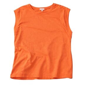 Umgee USA XL Bright Orange Cap Sleeve Tee Top | Relaxed Fit Summer Boutique